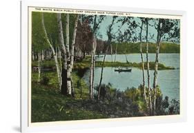 Campground near Tupper Lake, New York-null-Framed Art Print