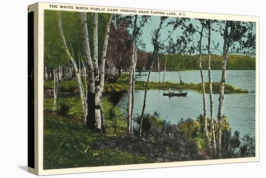 Campground near Tupper Lake, New York-null-Stretched Canvas