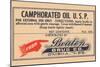 Camphorated Oil U.S.P.-null-Mounted Art Print