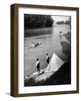 Camping and Canoeing-null-Framed Photographic Print