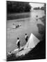 Camping and Canoeing-null-Mounted Photographic Print