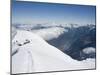 Camping at 4000M, Above Chamonix Valley, Mont Blanc, Chamonix, French Alps, France, Europe-Christian Kober-Mounted Photographic Print