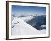 Camping at 4000M, Above Chamonix Valley, Mont Blanc, Chamonix, French Alps, France, Europe-Christian Kober-Framed Photographic Print