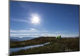 Camping at Full Moon in the Mountains, Night Heaven-Jurgen Ulmer-Mounted Photographic Print