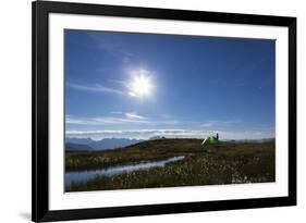 Camping at Full Moon in the Mountains, Night Heaven-Jurgen Ulmer-Framed Photographic Print