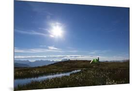 Camping at Full Moon in the Mountains, Night Heaven-Jurgen Ulmer-Mounted Photographic Print
