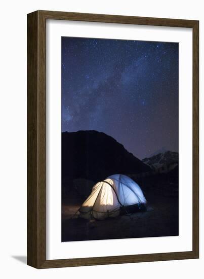 Camping at Jangothang along the Laya-Gasa trek in Bhutan, Asia-Alex Treadway-Framed Photographic Print