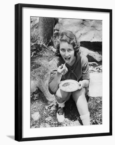 Camping Beans-null-Framed Photographic Print