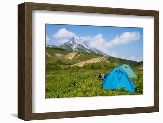 Camping Below the Vilyuchinsk Volcano, Kamchatka, Russia, Eurasia-Michael Runkel-Framed Photographic Print