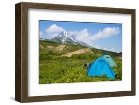 Camping Below the Vilyuchinsk Volcano, Kamchatka, Russia, Eurasia-Michael Runkel-Framed Photographic Print