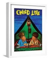 Camping - Child Life, August 1971-Joy Friedman-Framed Premium Giclee Print