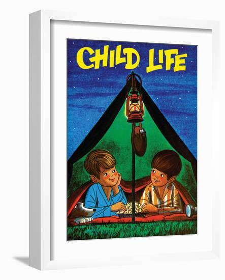 Camping - Child Life, August 1971-Joy Friedman-Framed Premium Giclee Print