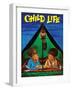 Camping - Child Life, August 1971-Joy Friedman-Framed Premium Giclee Print