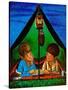 Camping - Child Life-Joy Friedman-Stretched Canvas