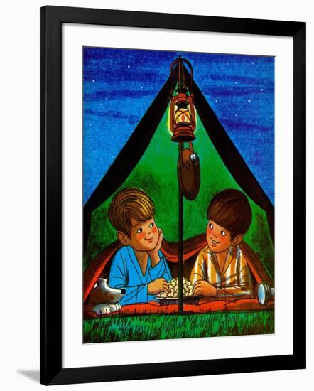 Camping - Child Life-Joy Friedman-Framed Giclee Print