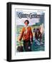 "Camping Couple," Country Gentleman Cover, June 1, 1927-Harold Brett-Framed Giclee Print