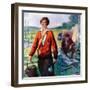 "Camping Couple,"June 1, 1927-Harold Brett-Framed Giclee Print