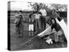 Camping Family 1950S-null-Stretched Canvas