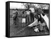 Camping Family 1950S-null-Framed Stretched Canvas
