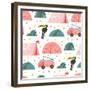 Camping Illustration-Helter skelter-Framed Premium Giclee Print