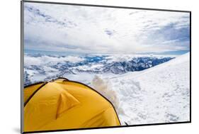 Camping in Caucasus Mountains on Elbrus Landscape-blas-Mounted Photographic Print