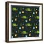 Camping In The Woods Pattern-Lauren Ramer-Framed Giclee Print