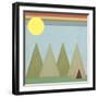 Camping in the Woods-Tammy Kushnir-Framed Giclee Print