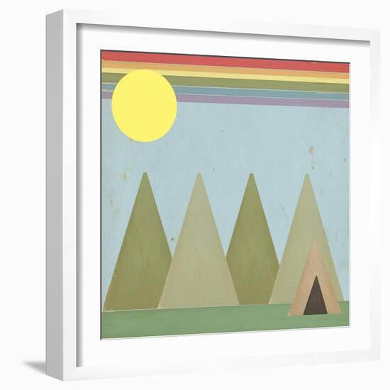 Camping in the Woods-Tammy Kushnir-Framed Giclee Print