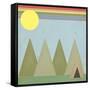 Camping in the Woods-Tammy Kushnir-Framed Stretched Canvas