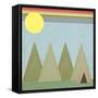 Camping in the Woods-Tammy Kushnir-Framed Stretched Canvas