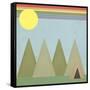 Camping in the Woods-Tammy Kushnir-Framed Stretched Canvas