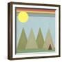 Camping in the Woods-Tammy Kushnir-Framed Premium Giclee Print