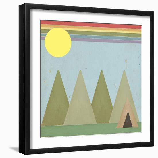 Camping in the Woods-Tammy Kushnir-Framed Premium Giclee Print