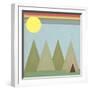 Camping in the Woods-Tammy Kushnir-Framed Premium Giclee Print