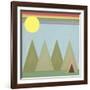 Camping in the Woods-Tammy Kushnir-Framed Giclee Print