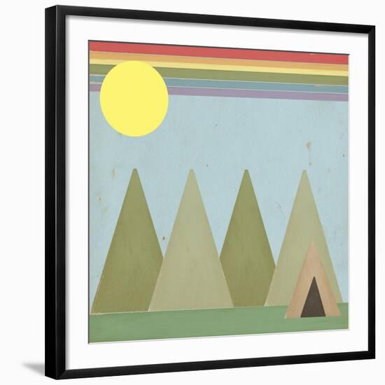 Camping in the Woods-Tammy Kushnir-Framed Giclee Print