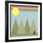 Camping in the Woods-Tammy Kushnir-Framed Giclee Print