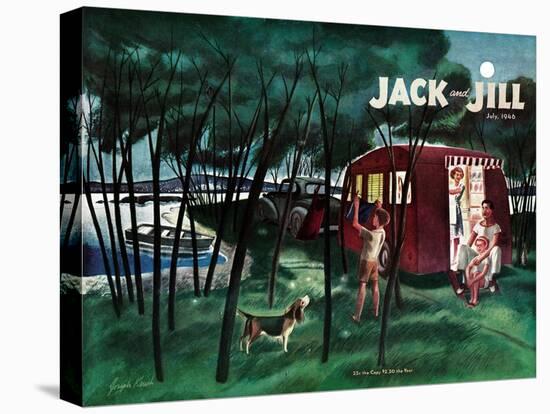 Camping - Jack and Jill, July 1946-Joseph Krush-Stretched Canvas