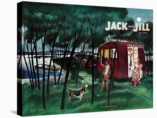 Camping - Jack and Jill, July 1946-Joseph Krush-Stretched Canvas