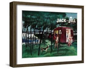 Camping - Jack and Jill, July 1946-Joseph Krush-Framed Giclee Print