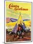 "Camping Near Sheep," Country Gentleman Cover, October 1, 1940-null-Mounted Giclee Print