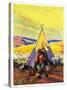 "Camping Near Sheep,"October 1, 1940-null-Stretched Canvas