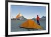 Camping Near the Matterhorn, 4478M, Zermatt, Valais, Swiss Alps, Switzerland, Europe-Christian Kober-Framed Photographic Print