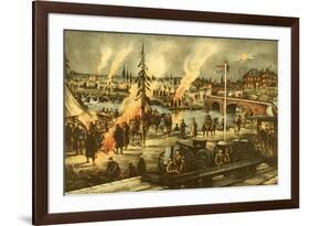 Camping of the Expeditionary Army in Siberia-null-Framed Art Print