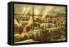 Camping of the Expeditionary Army in Siberia-null-Framed Stretched Canvas