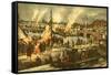 Camping of the Expeditionary Army in Siberia-null-Framed Stretched Canvas