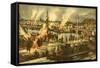 Camping of the Expeditionary Army in Siberia-null-Framed Stretched Canvas