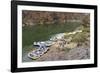 Camping on the Colorado River, Grand Canyon NP, Arizona, USA-Matt Freedman-Framed Photographic Print