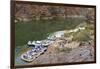 Camping on the Colorado River, Grand Canyon NP, Arizona, USA-Matt Freedman-Framed Photographic Print