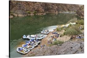 Camping on the Colorado River, Grand Canyon NP, Arizona, USA-Matt Freedman-Stretched Canvas
